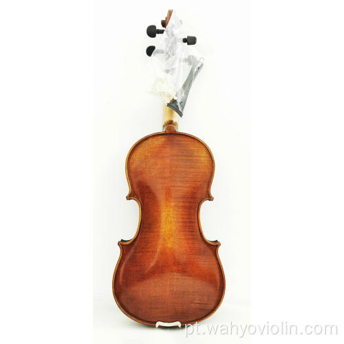 Violino artesanal de madeira maciça de grau médio